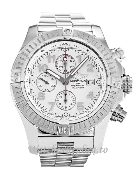 breitling super avenger white dial 48mm replica|breitling super avenger 48 manual.